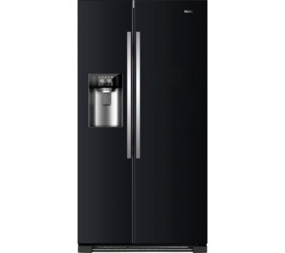 HAIER HRF-630IB7 American-Style Fridge Freezer - Pure Black